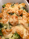 Ovenschotel met zoete aardappel en broccoli