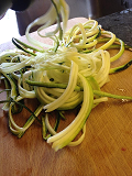 Courgette spaghetti