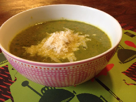 VZL-soep met winterwortel en spinazie